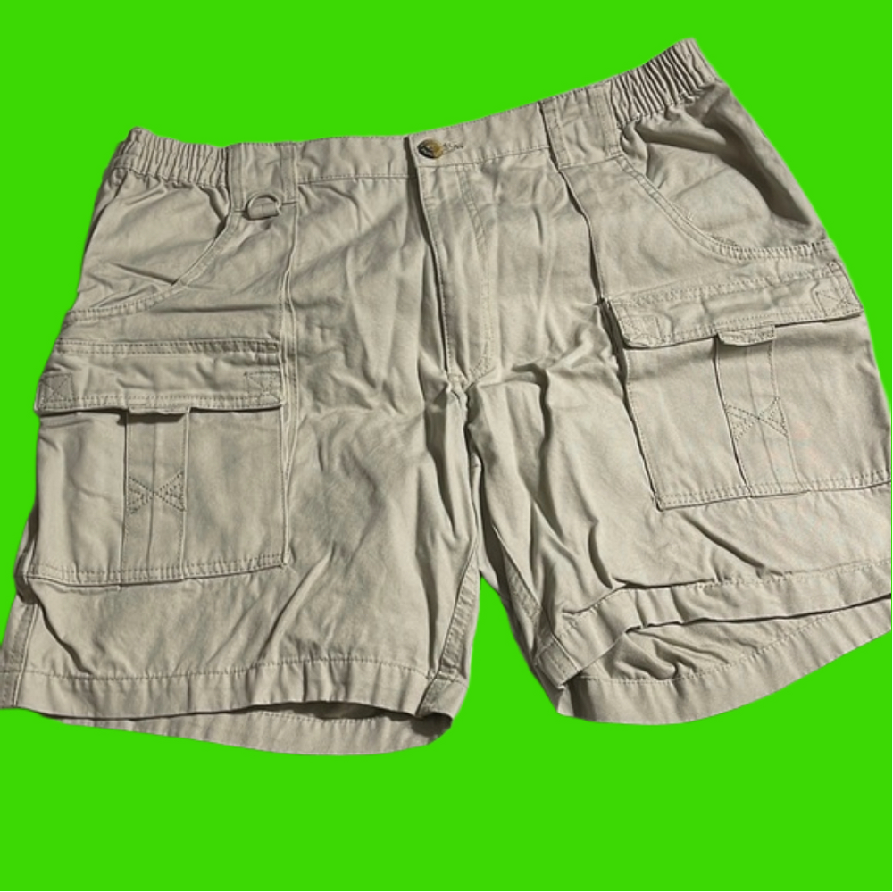 Nice Hook & Tackle khaki shorts 38